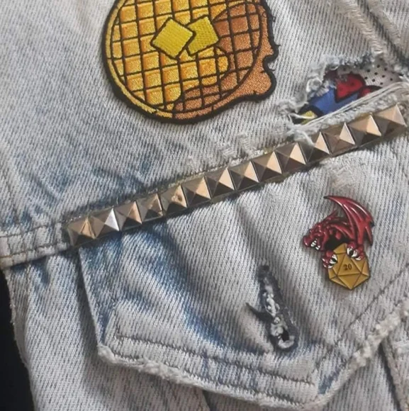 SOLD @MARKET! Vintage Levi's Stranger things red tag custom vest! Hollywood! - Picture 5 of 15